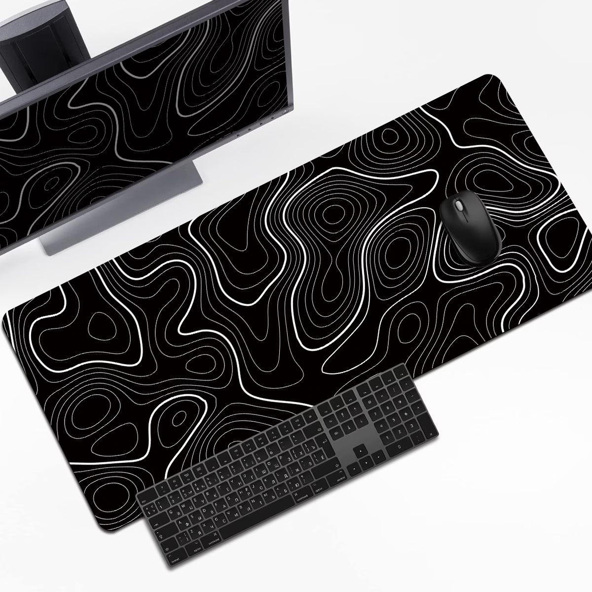 Terrain XL Desk Mat | Topographic Gaming Surface