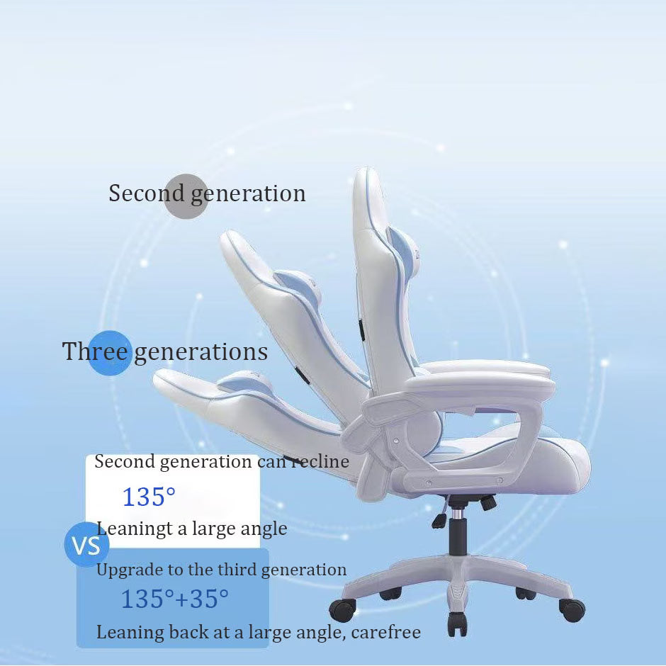 Zayouge Pro-Comfort Racing Chair | Reclining Seat with Lumbar Support