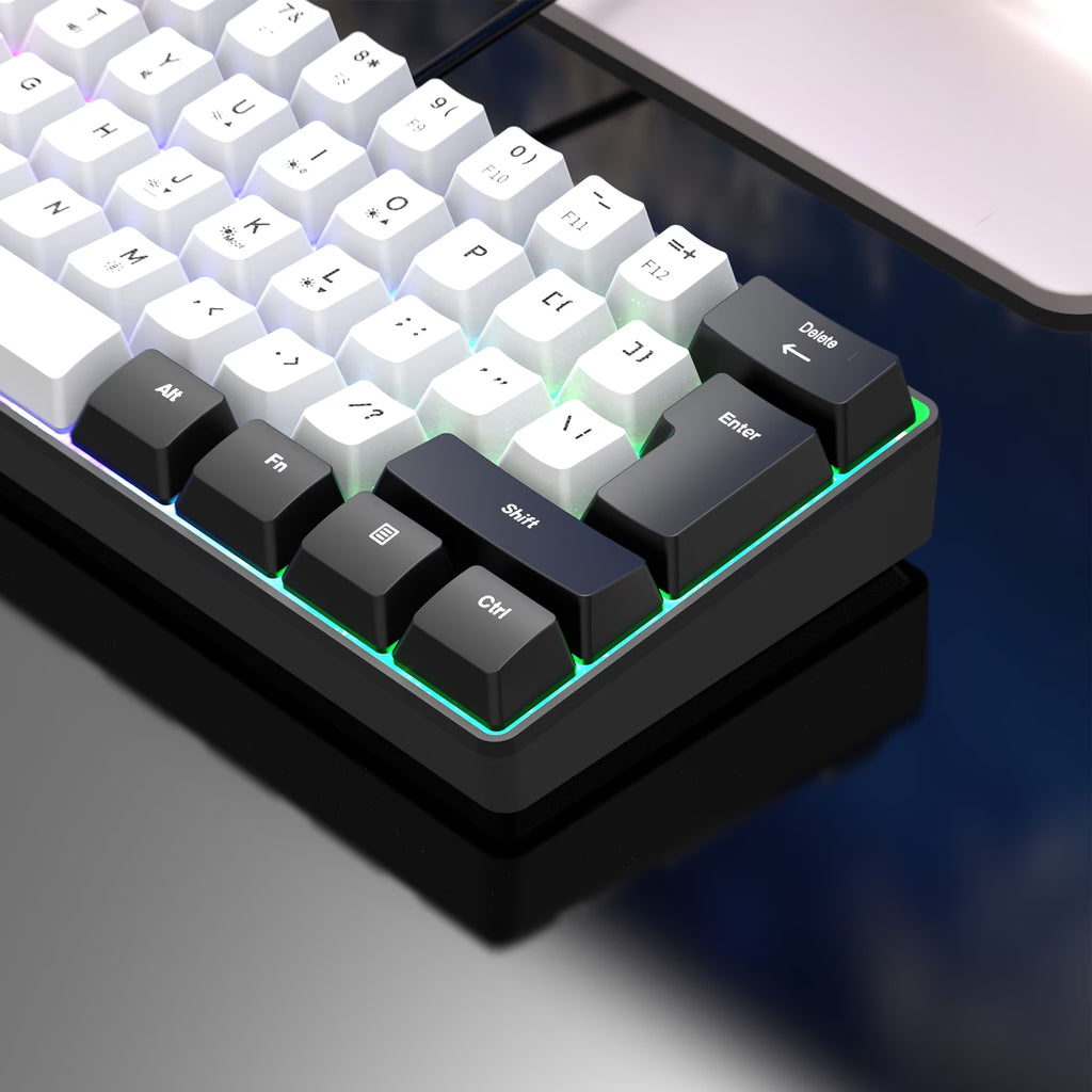 The Panda 60% Mechanical Keyboard – Black & White RGB Gaming Board