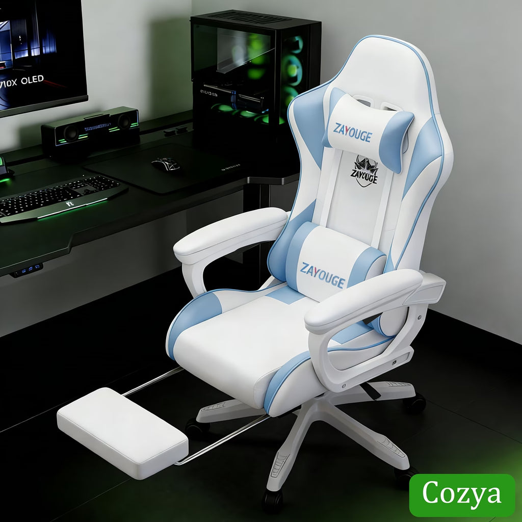 Zayouge Pro-Comfort Racing Chair | Reclining Seat with Lumbar Support