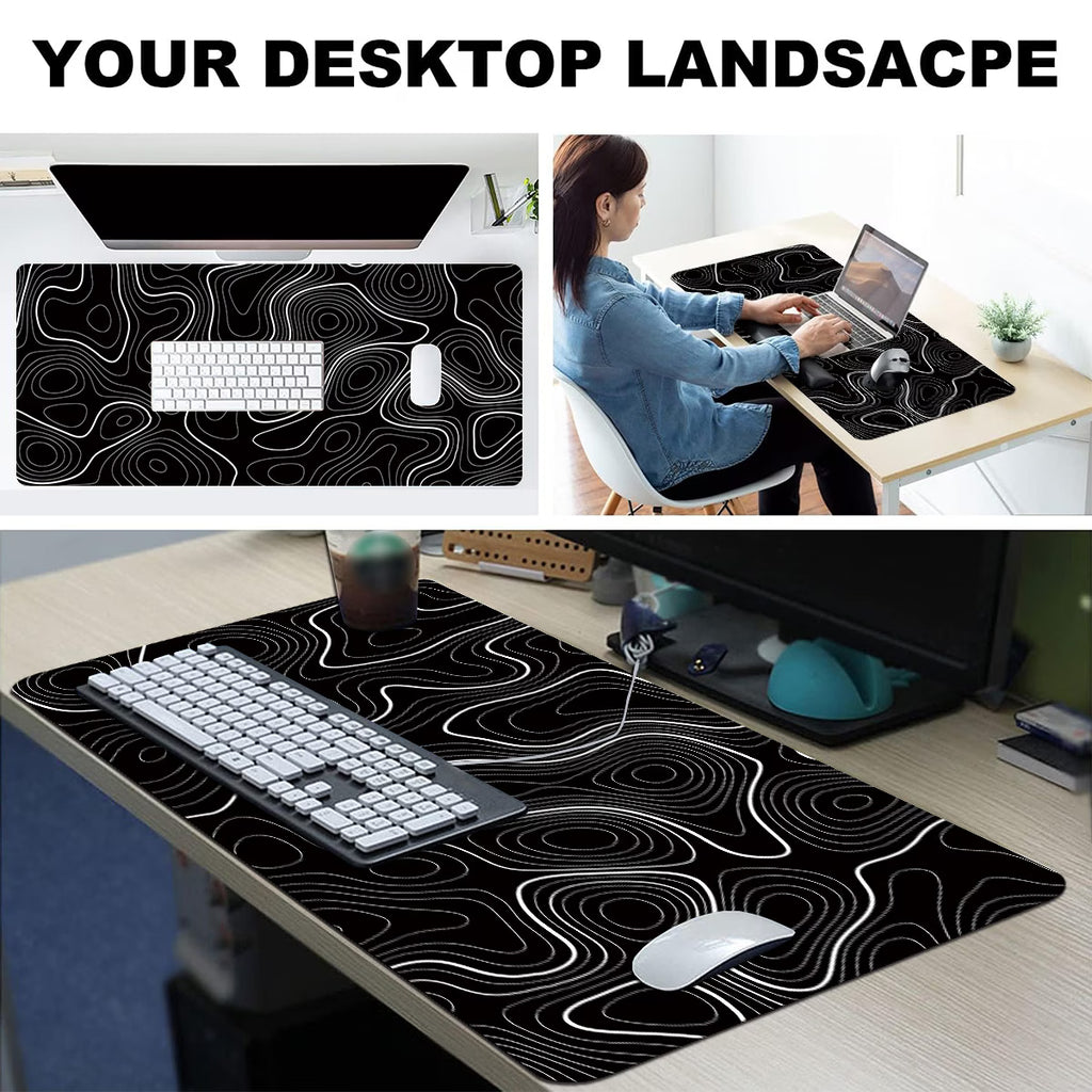 Terrain XL Desk Mat | Topographic Gaming Surface