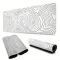 "Snow Terrain" XL Gaming Mat | Minimalist White Design
