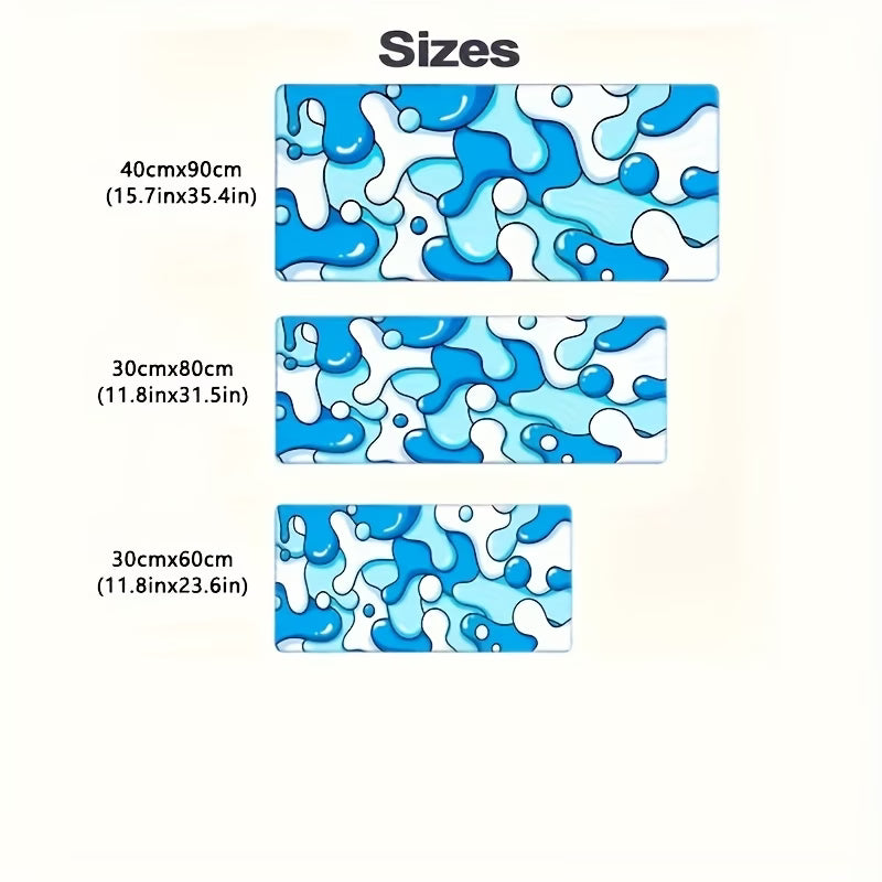 Blue Hydro Camo XL Mouse Pad | Non-Slip Rubber Gaming Mat