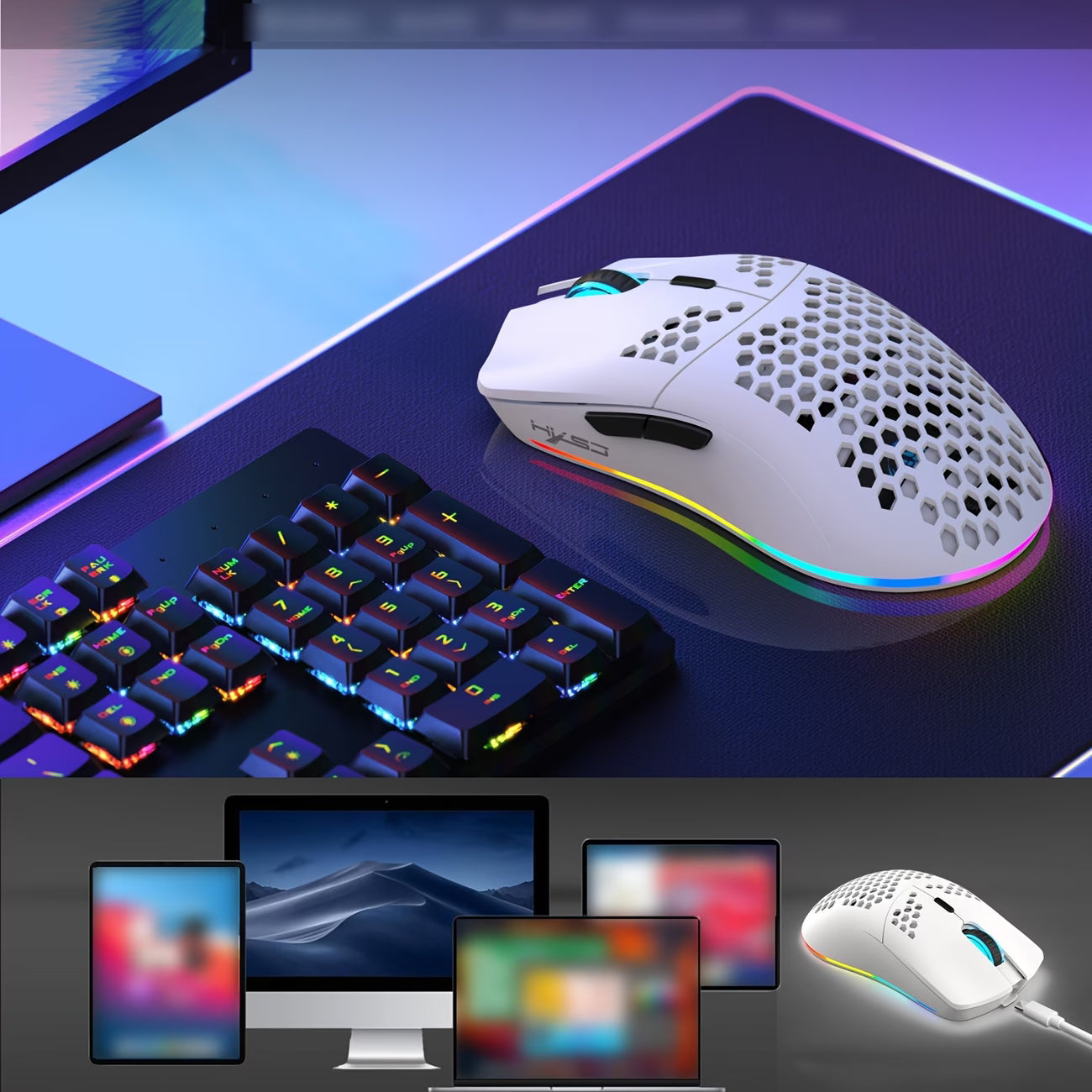AirFlow X3 Ultralight Mouse | RGB Wireless Gaming Mouse with Breathable Shell