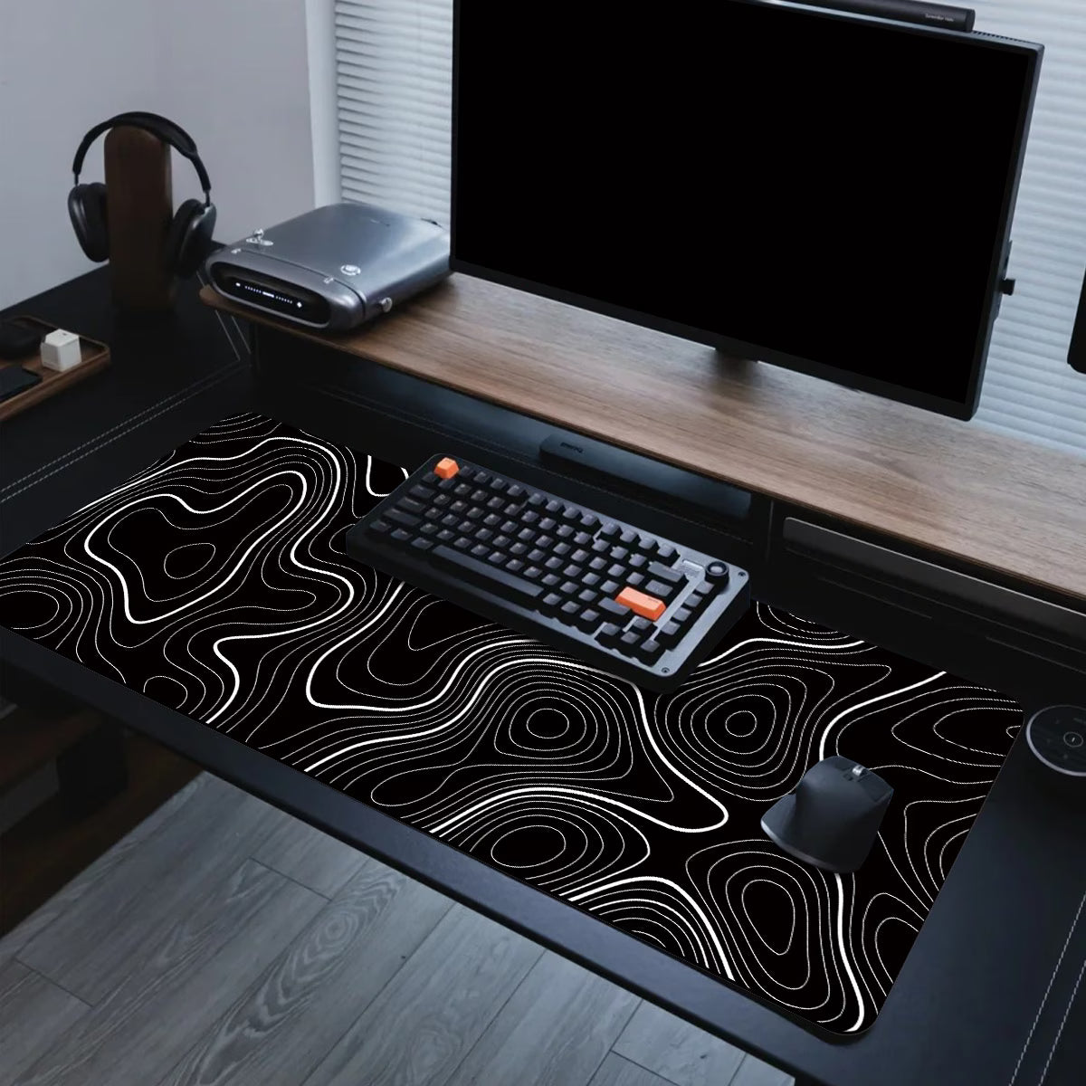 Terrain XL Desk Mat | Topographic Gaming Surface