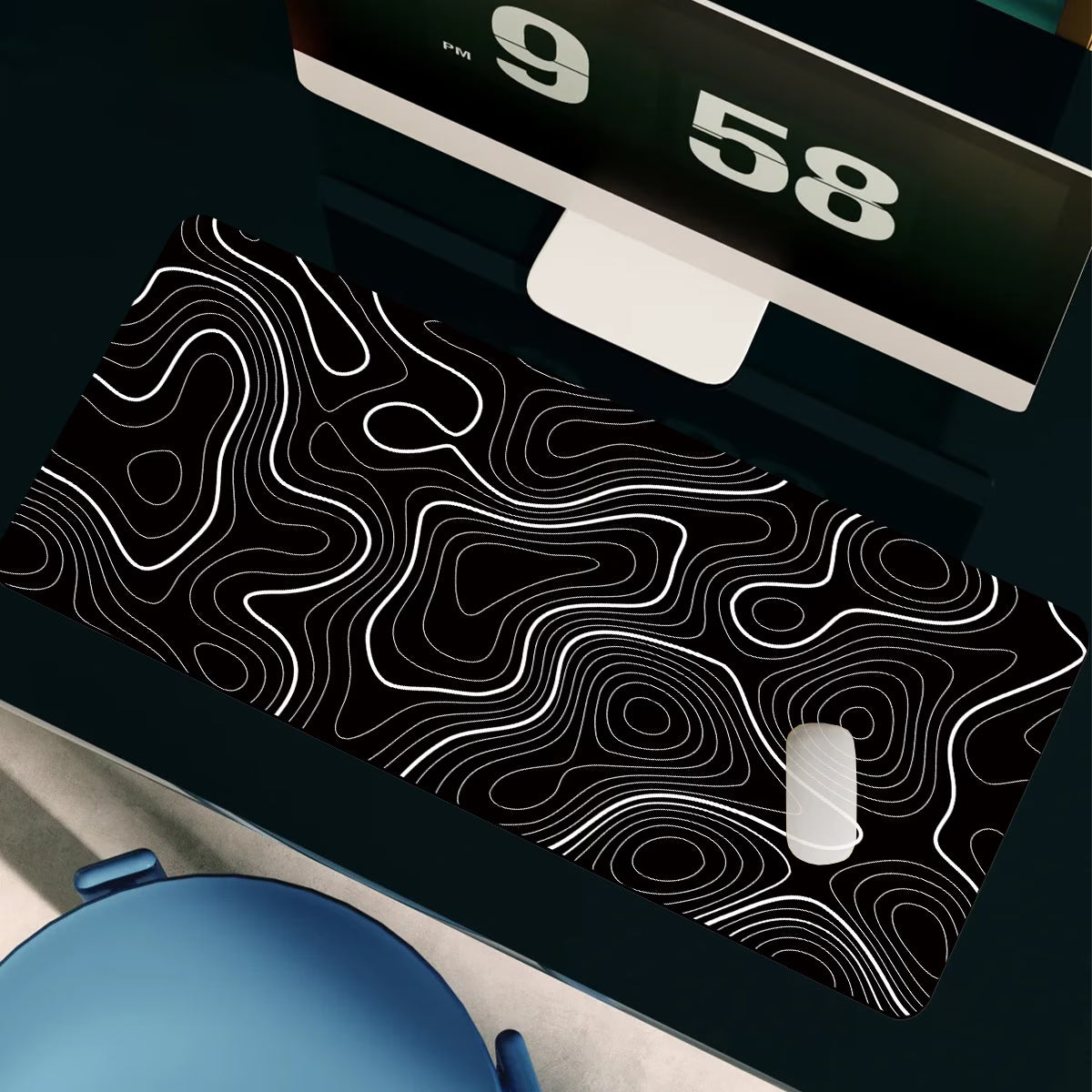 Terrain XL Desk Mat | Topographic Gaming Surface