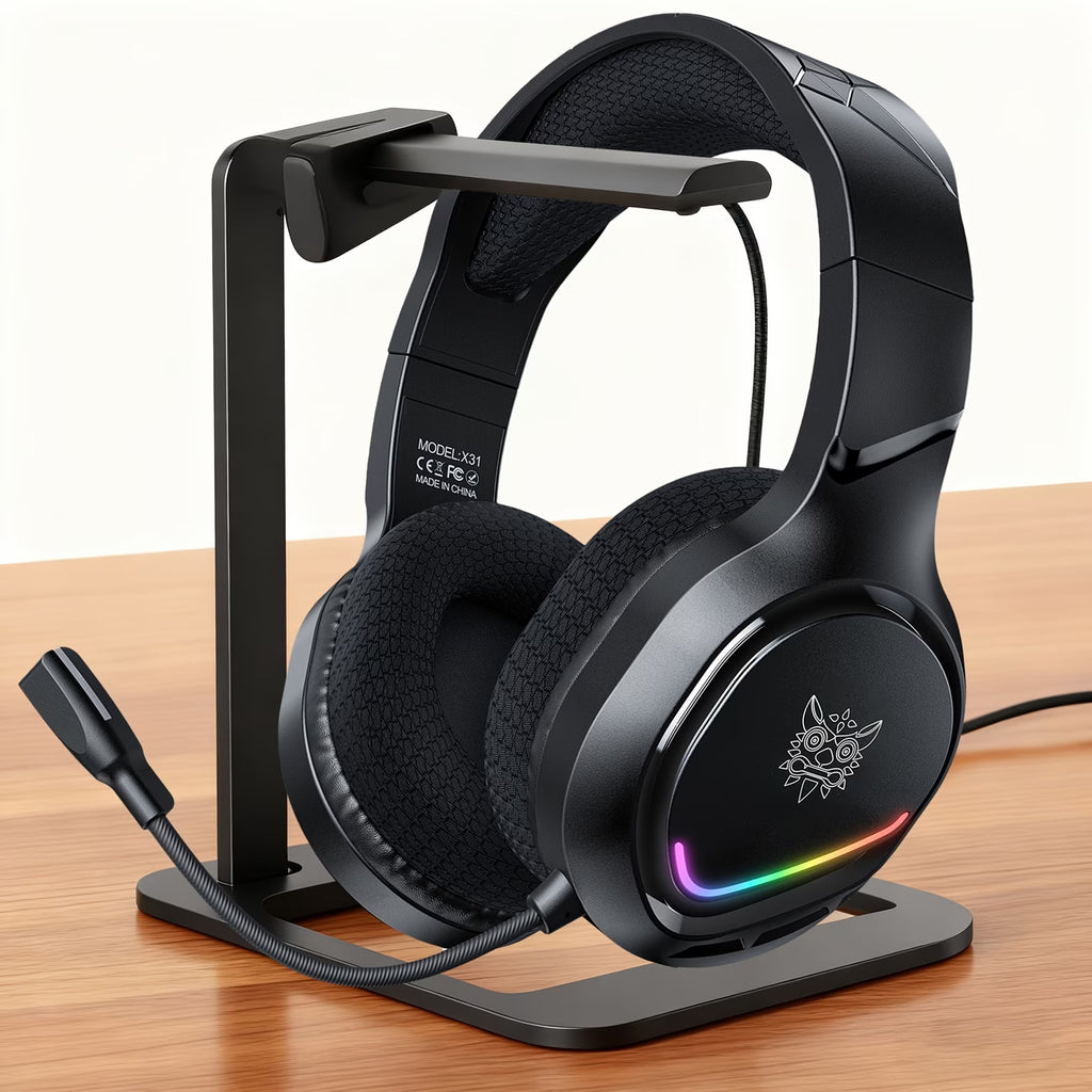 The "Shadow" RGB Headset | Noise-Canceling Mic & Memory Foam Ear Cups
