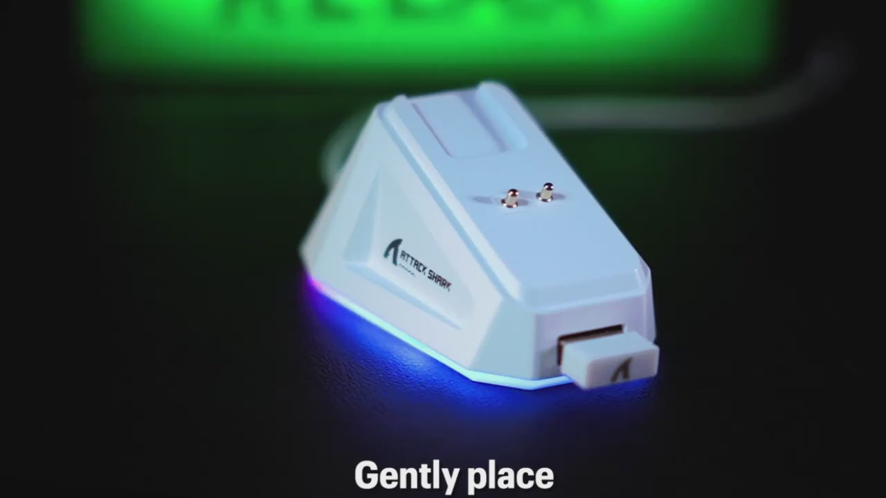 The Cyber-Mech Wireless Gaming Mouse – Lightweight with RGB Charging Dock